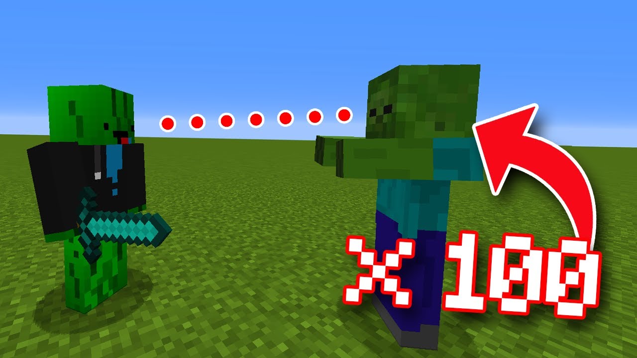 Minecraft, But Mobs Multiply When You Look At Them