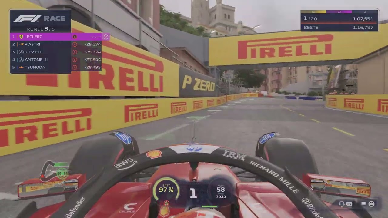 F1 25_Monaco Charles Leclerc  Ferrari 🎮🏎️