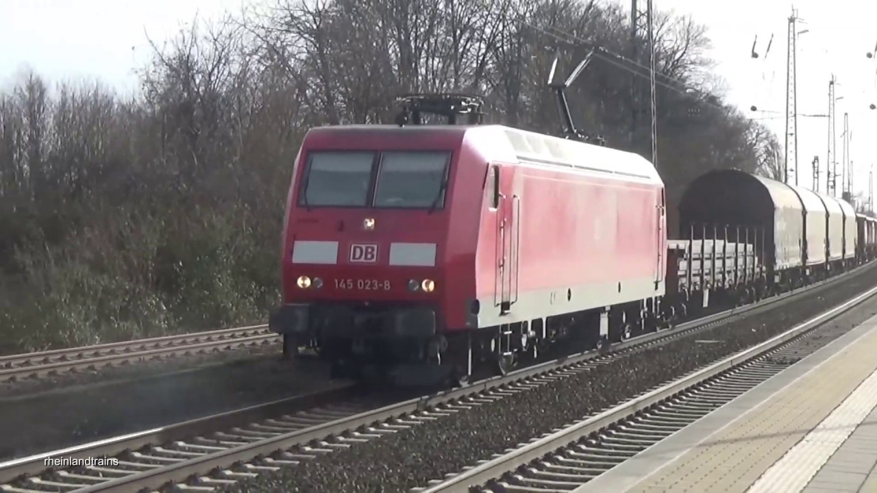Reger Güterverkehr in Hürth-Kalscheuren (09.02.2019): ICE 1, IC, BR 460, 9442, 145, 185, 189, 193