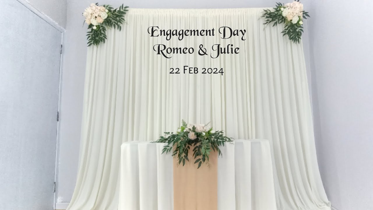 Diy - Engagement backdrop /wedding backdrop / special event