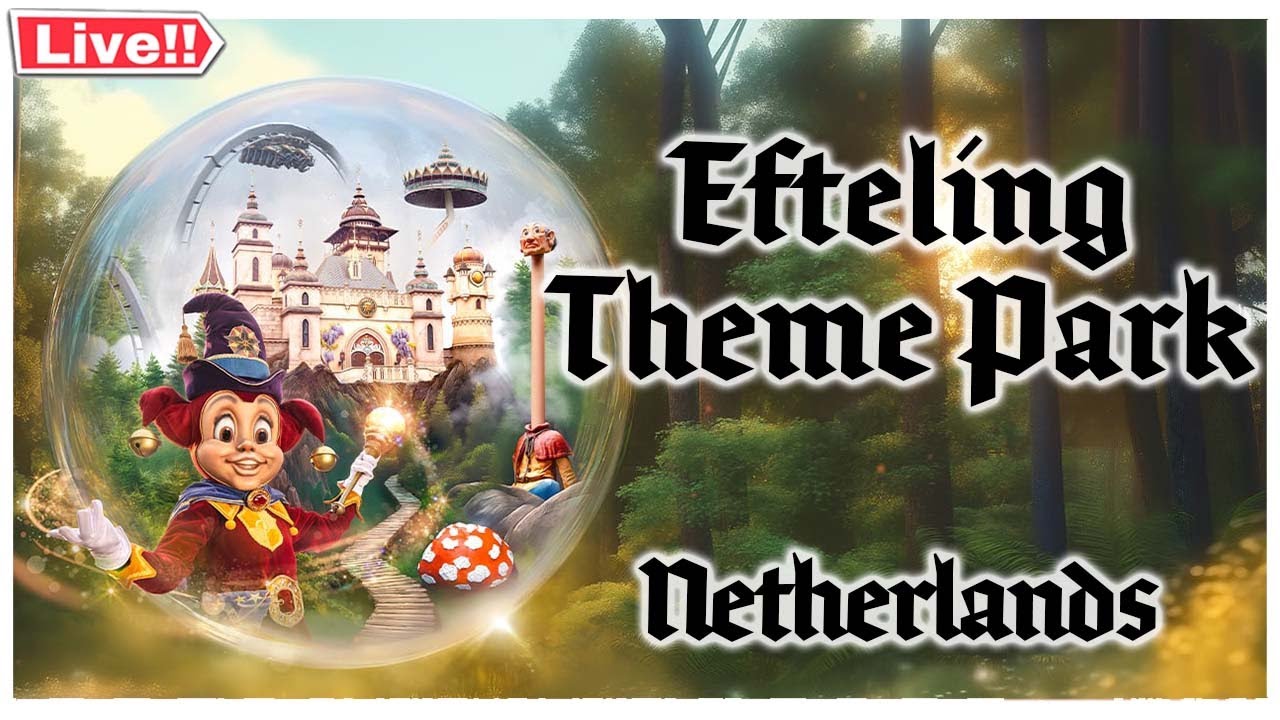 🔴  #LIVE -  Netherlands | Efteling Theme Park Walk Through | Motivational Monday (10/27/25)