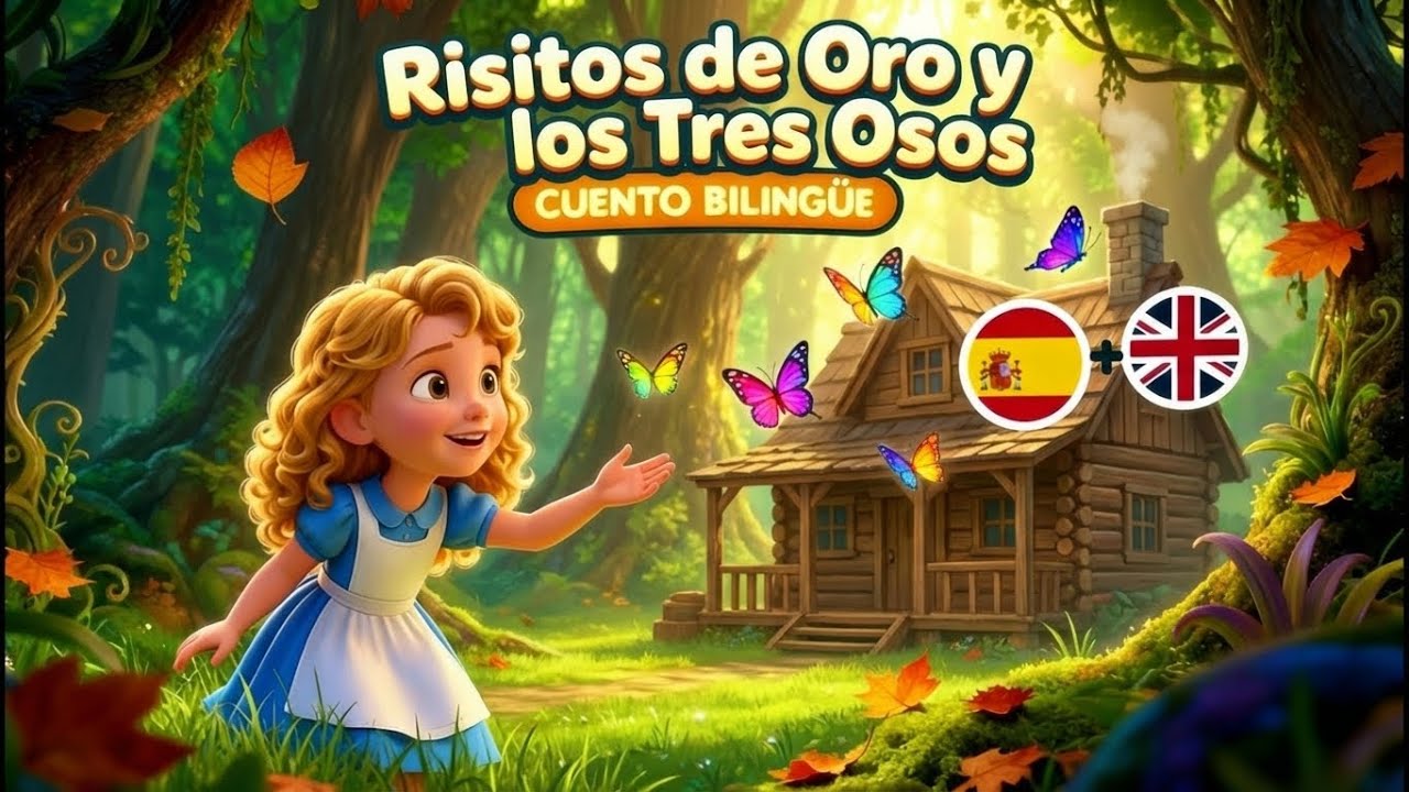 Ricitos de Oro en el Bosque Mágico | Cuento Infantil para dormir - Cuento Bilingüe Ingles Español