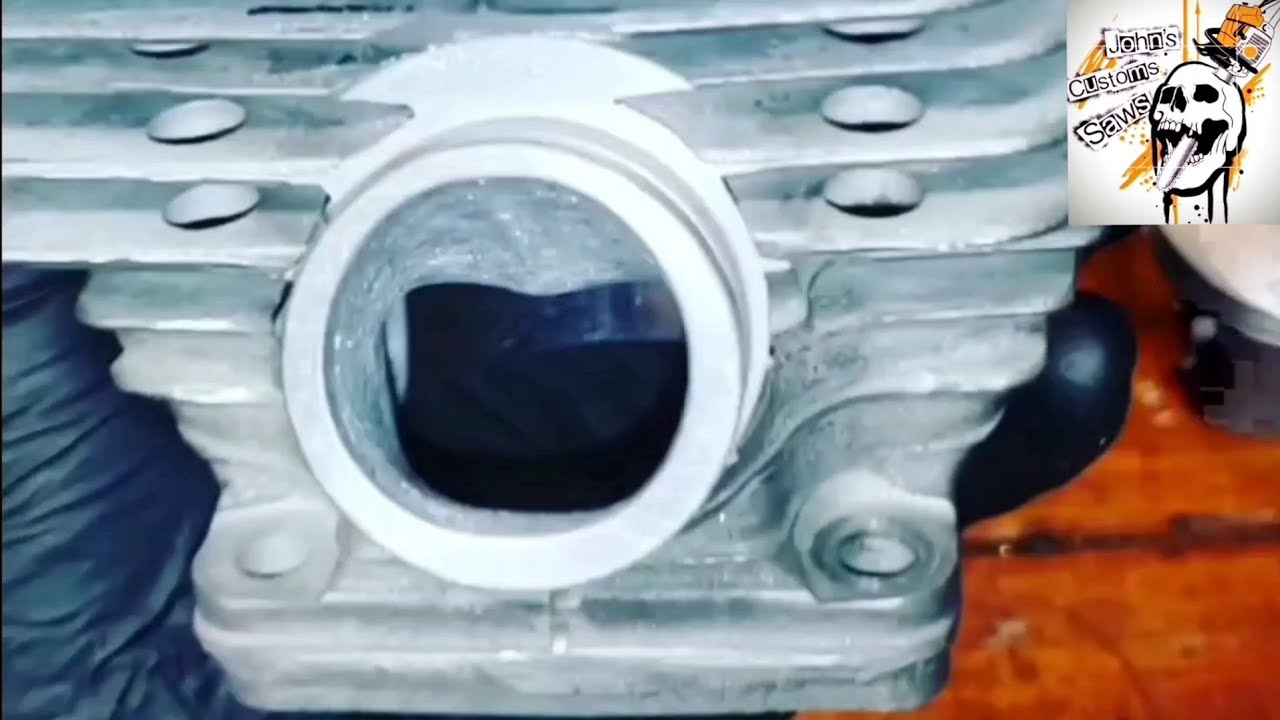 Cylinder porting... INTAKE PORTS in piston ported 2 strokes (no reeds)... how I texture... simple 💯
