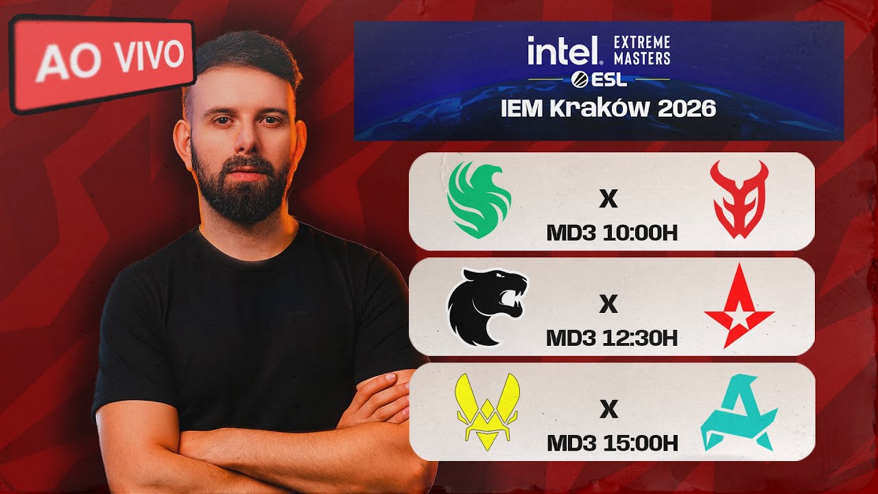 LIVE: FURIA vs Astralis - IEM Krakow 2026 - Seja MEMBRO p/o !SORTEIO - !LIVEPIX