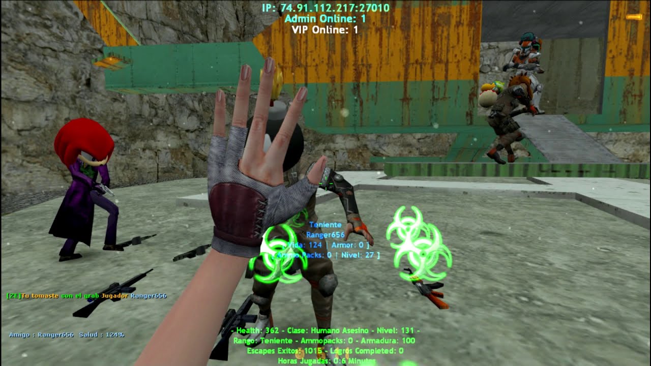 Counter-Strike 1.6 : Zombie Escape Darkness Mod CSO | Joker'S | Map : ze_jurassicpark4