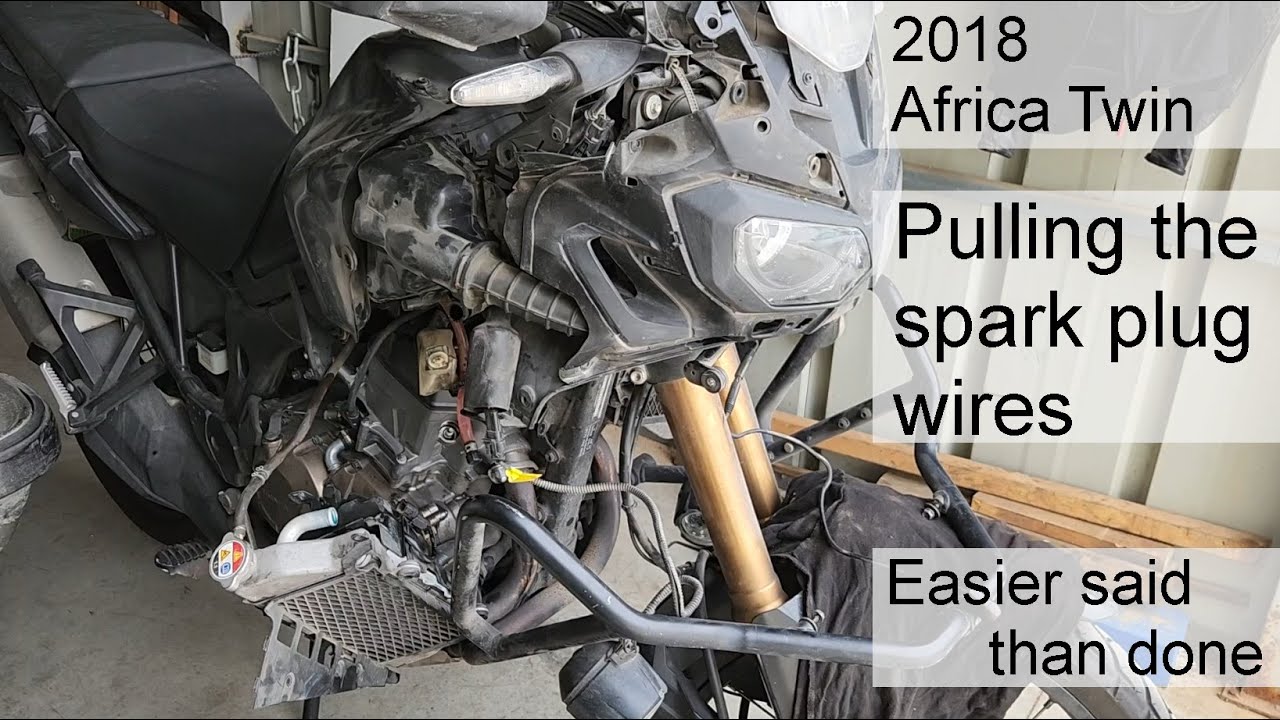 2018 Africa Twin spark plug change
