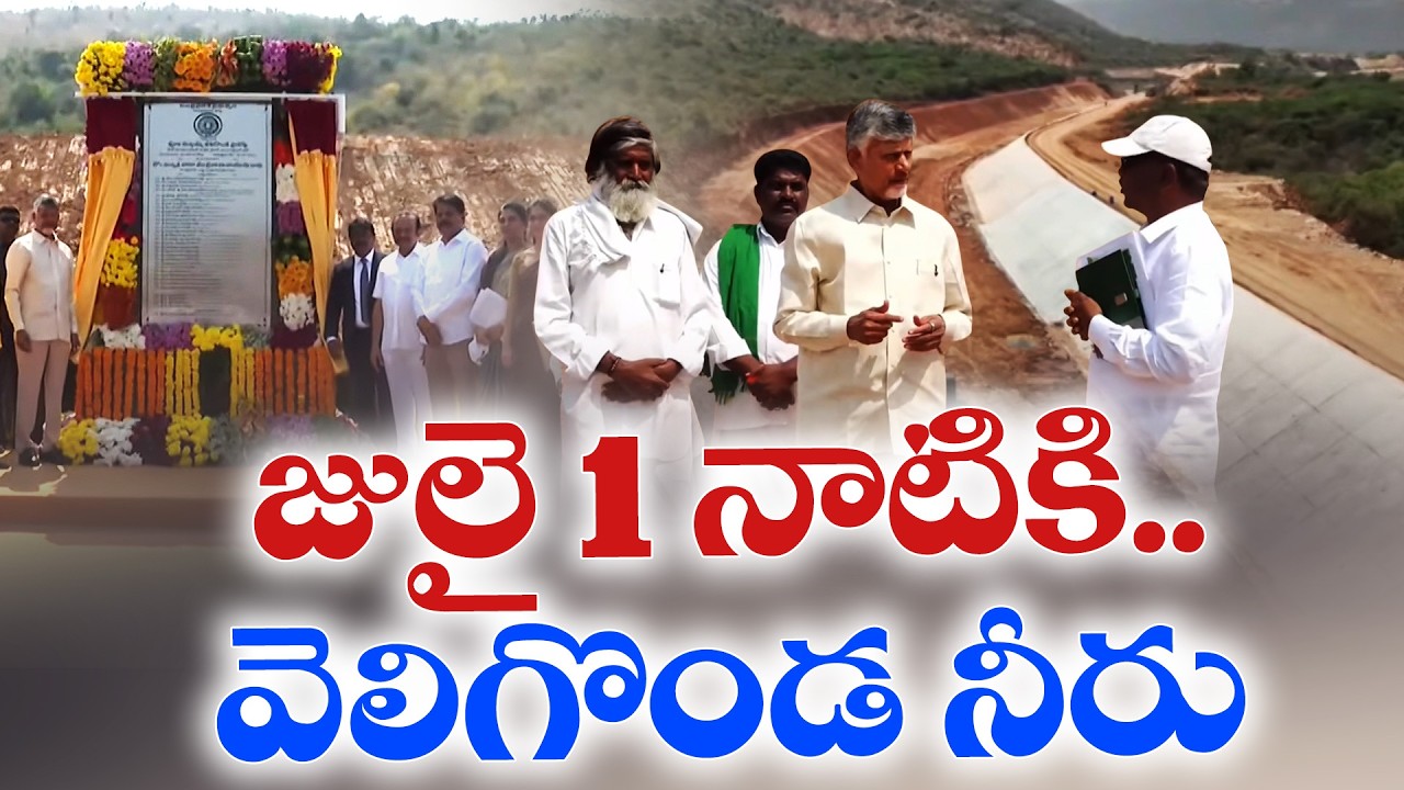 Veligonda Water Release by July 1 | CM Chandrababu