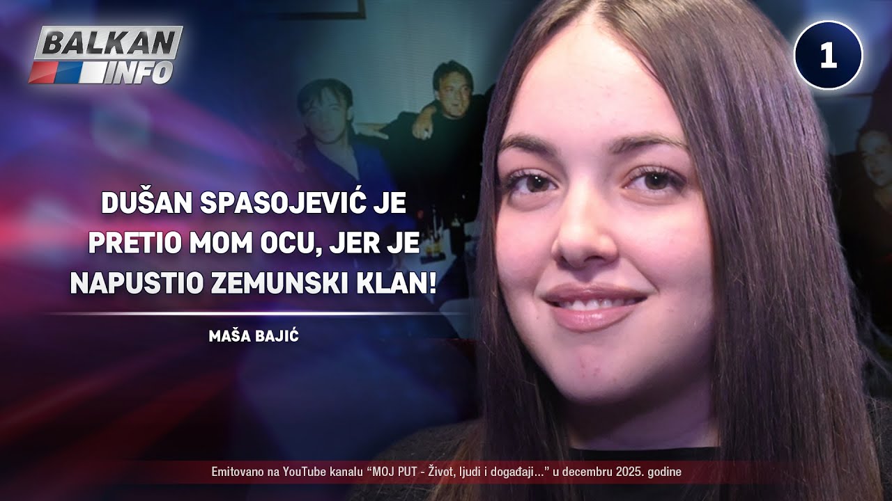 INTERVJU: Maša Bajić – Spasojević je pretio mom ocu, jer je napustio Zemunski klan! (8.12.2025)