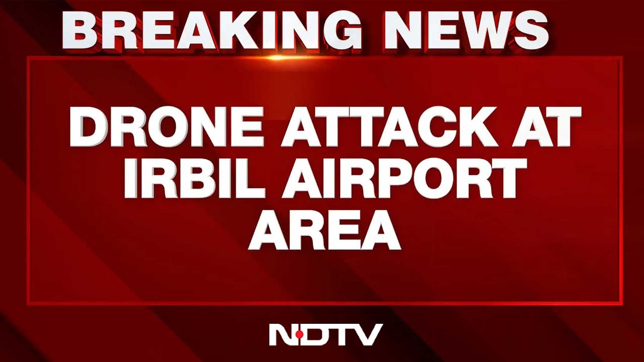 Iraq Airport Attack | Drone Attack Sparks Fire And Smoke At Erbil Airport In Iraq's Kurdistan Region