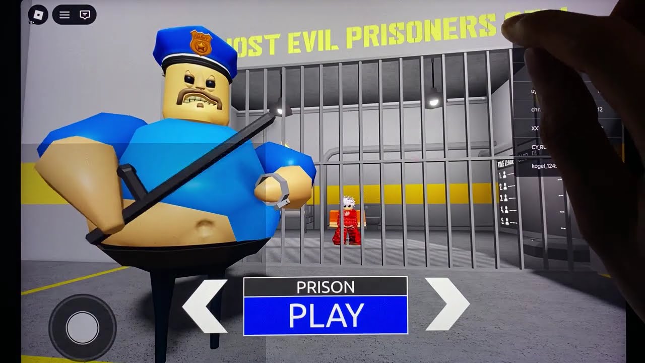 ROBLOX,BARRY'S PRISON,BARNIE's PRISON,ALBERT'S SCHOOL,ANGRY GRANDPA,GRUMPY GRAN,EVIL GRANDMA...