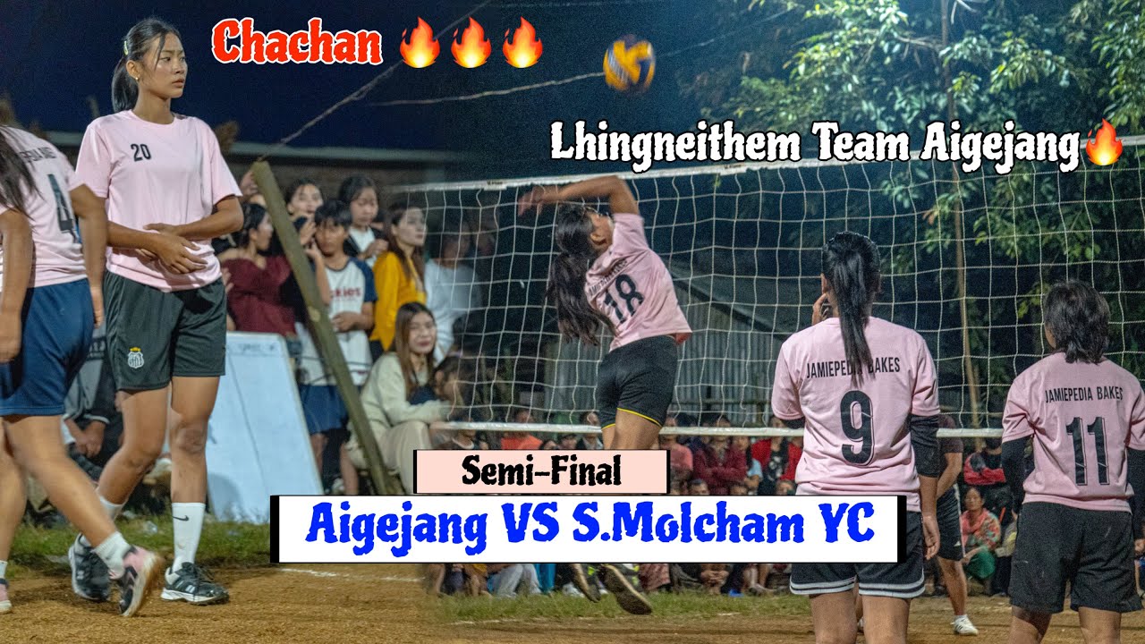 Полуфинал || Женский волейбольный ночной турнир S.Molcham || Aigejang vs SMYC || ave lou2 kisih d🤣
