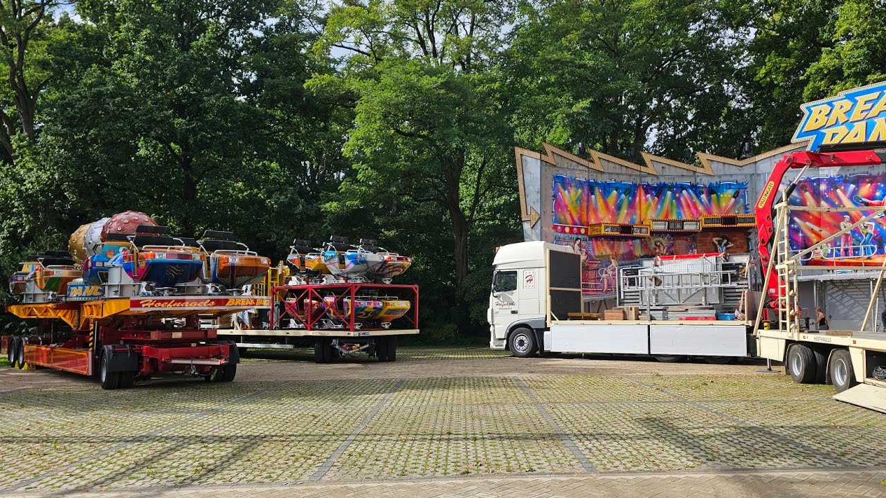 Opbouw Kermis/ Aufbau Kirmes Kermis Wijchen 🇳🇱 2025 