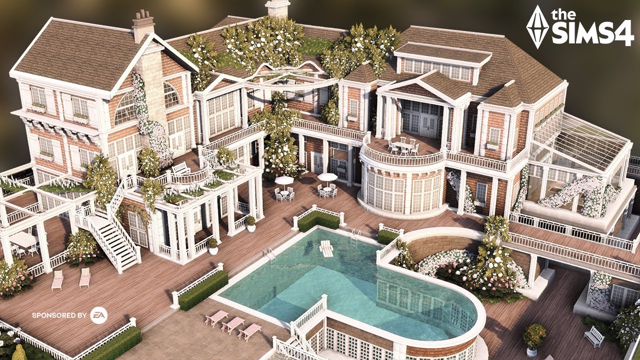 I Built the Most Detailed Dream Estate in The Sims 4! No CC