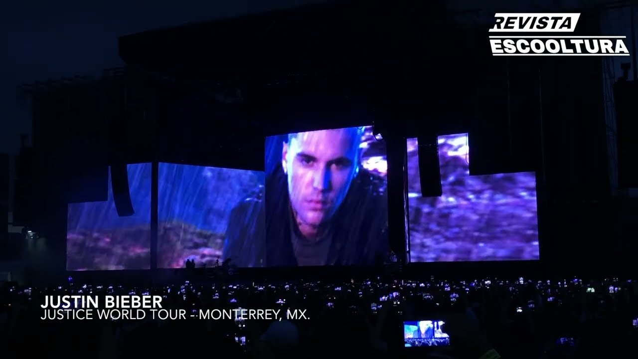 Justin Bieber - Justice World Tour - Intro + Somebody ( Monterrey, México)
