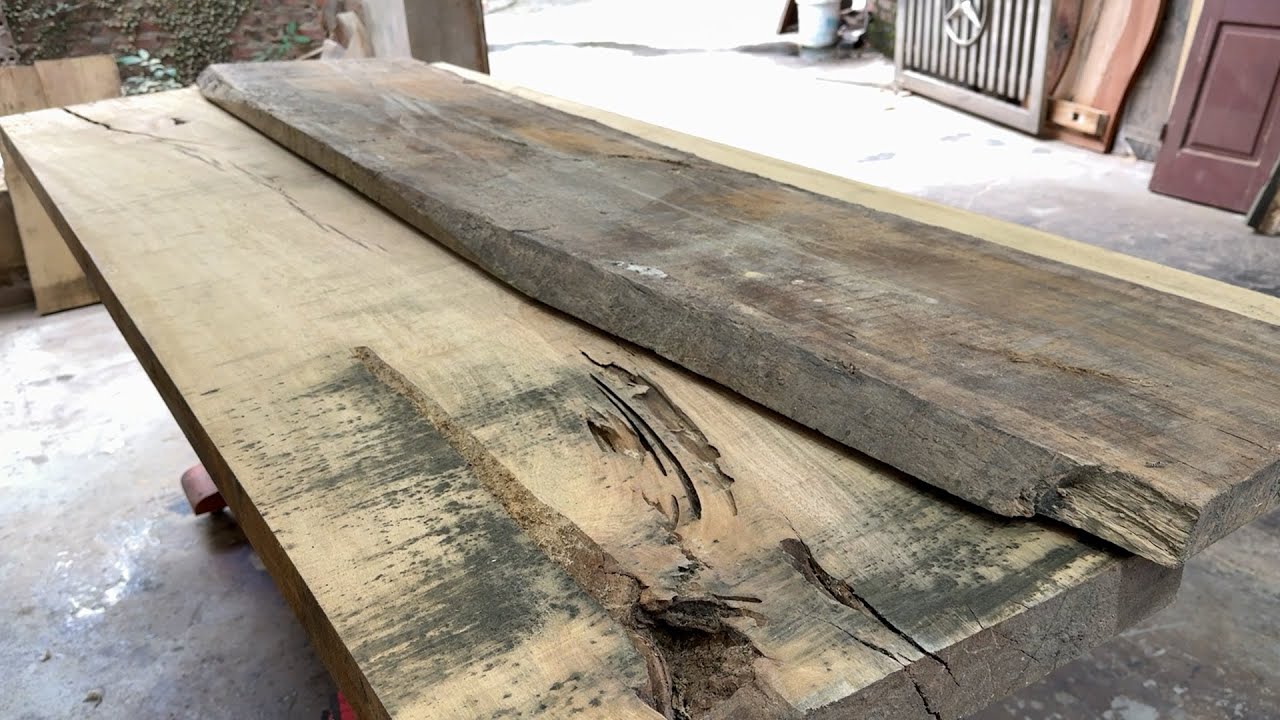 Master Carpenters Are Shocked! Luxury Furniture Made from Natural Golden Wood