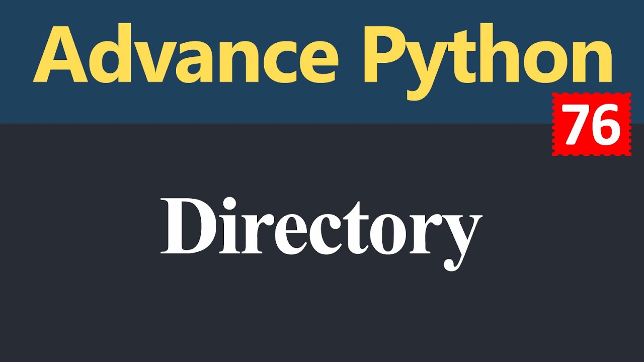 Directory in Python (Hindi)