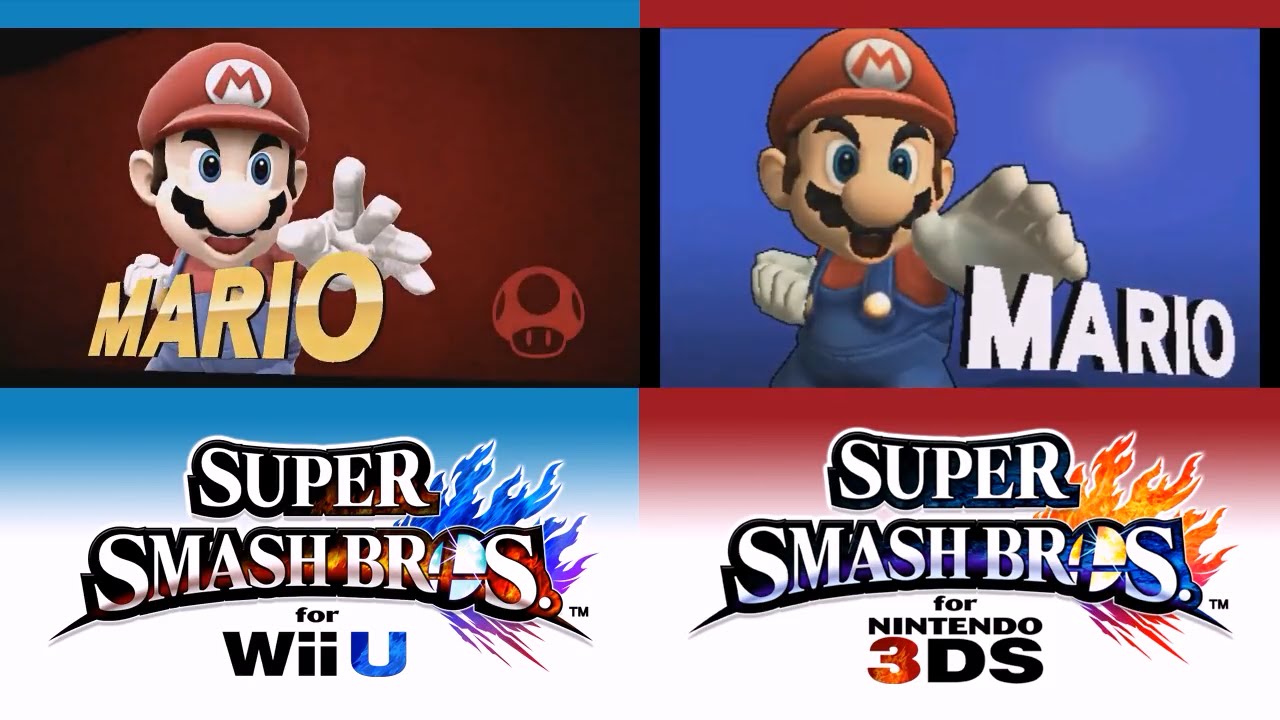 [3DS/Wii U] Super Smash Bros. для Nintendo 3DS/Wii U ♦ Поза победы (сравнение)