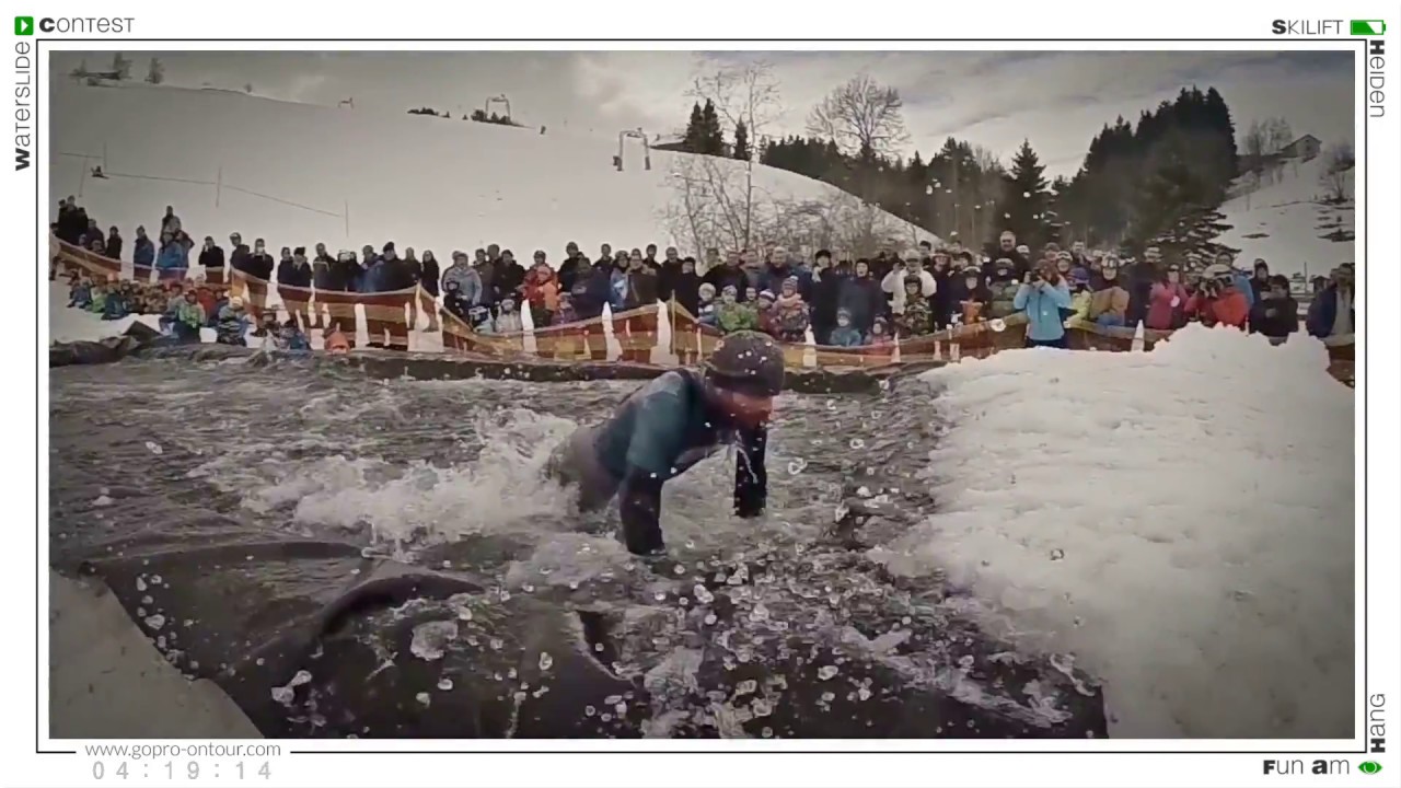 1.Waterslide Contest am Skilift Heiden 2015
