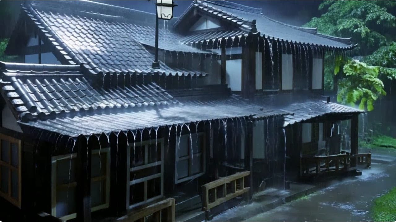 24/7 Stormy Night Cabin Ambience