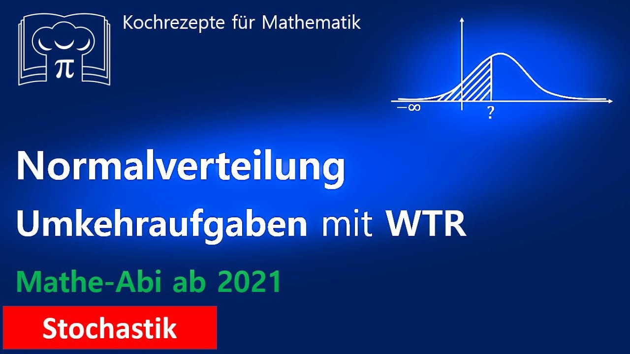 Normalverteilung - Umkehraufgaben wenn Grenze unbekannt ist, Taschenrechner