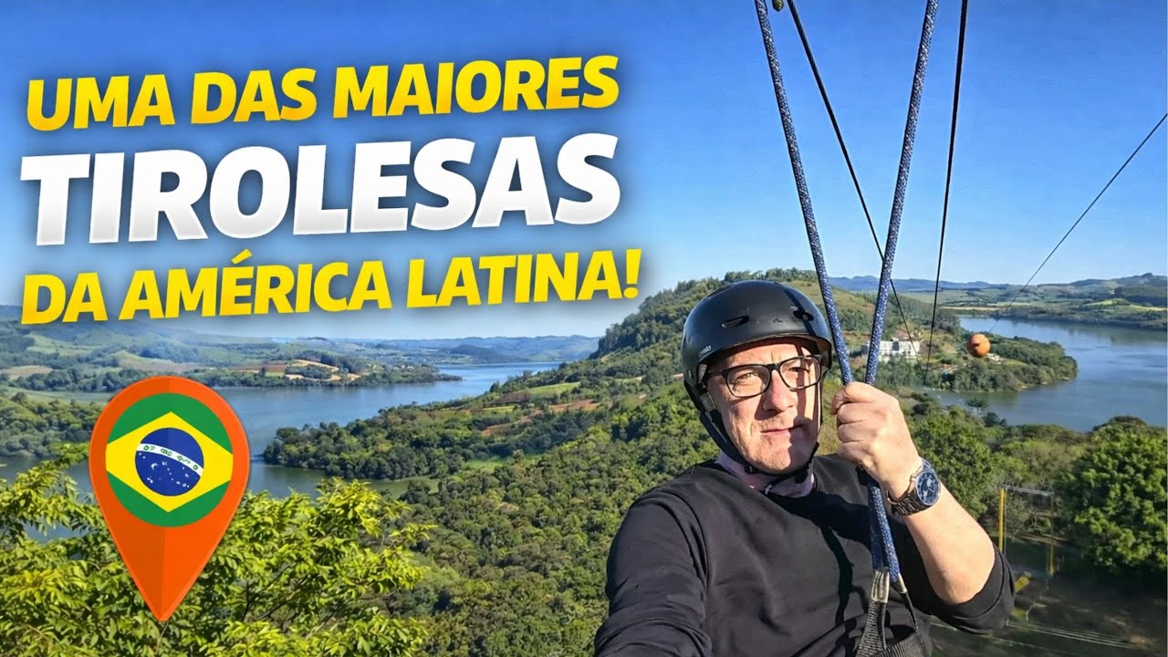 Uma das Maiores Tirolesas da Am&eacute;rica Latina! Voc&ecirc; teria coragem?