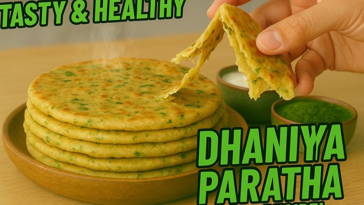 Dhaniya Paratha Recipe | हरे धनिया का पराठा | Coriander leaves paratha