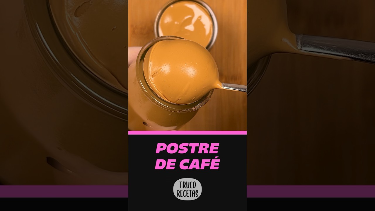 POSTRE de CAF&Eacute; f&aacute;cil y r&aacute;pido