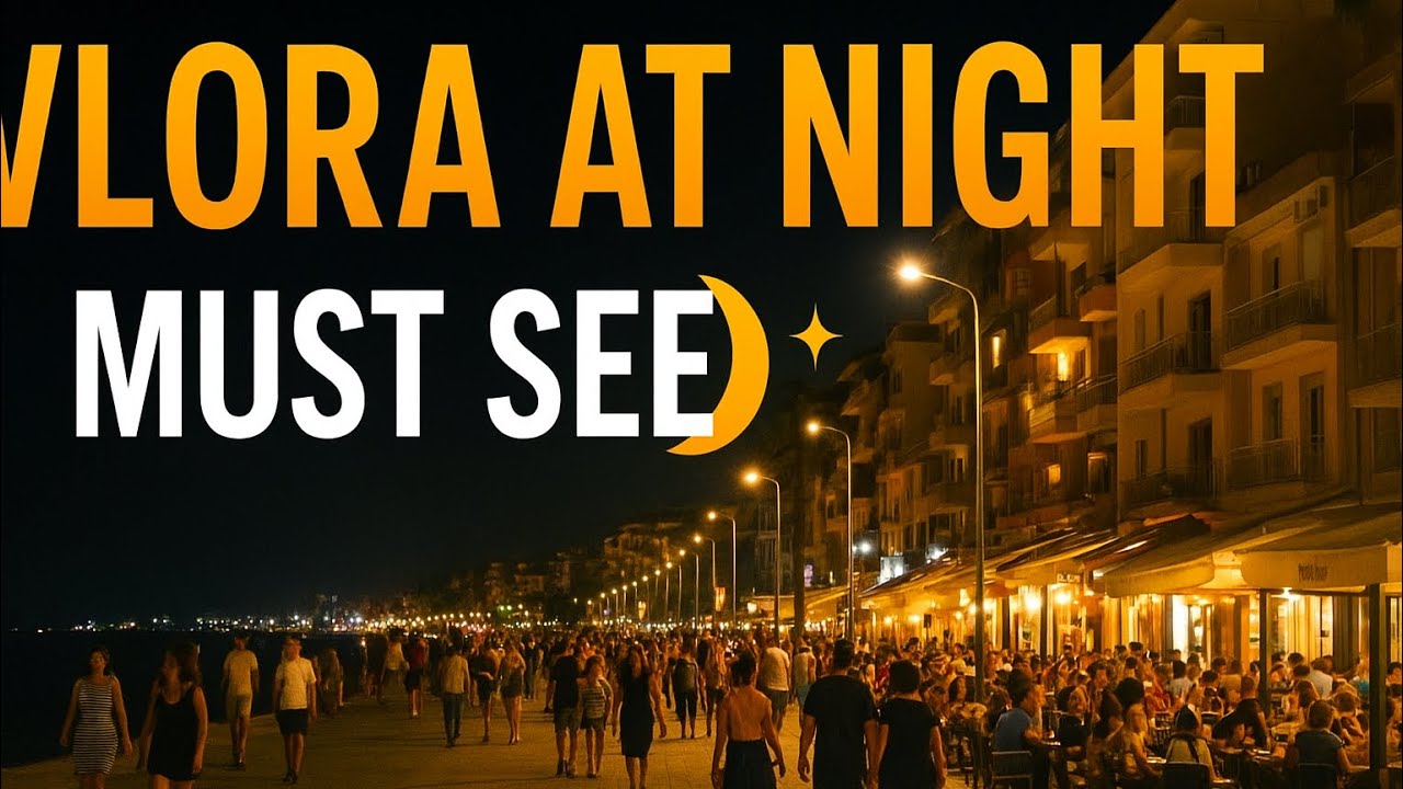 &ldquo;Walking the Stunning Vlora Promenade at Night | Albania Travel&rdquo;