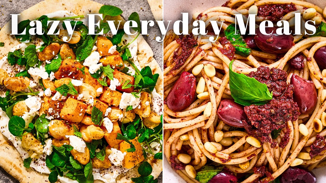 Dinners for when you're lazy like a sloth - Lazy Meals 🌿 (2 easy + vegan recipes)
