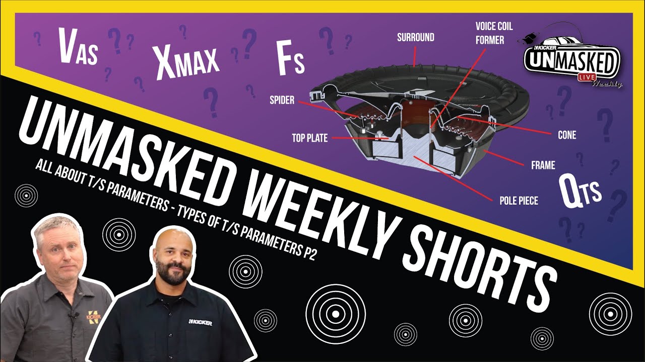 Technical speaker specs:  BL, CMS, KMS, MMS and MMD - Kicker UnMasked - Shorts