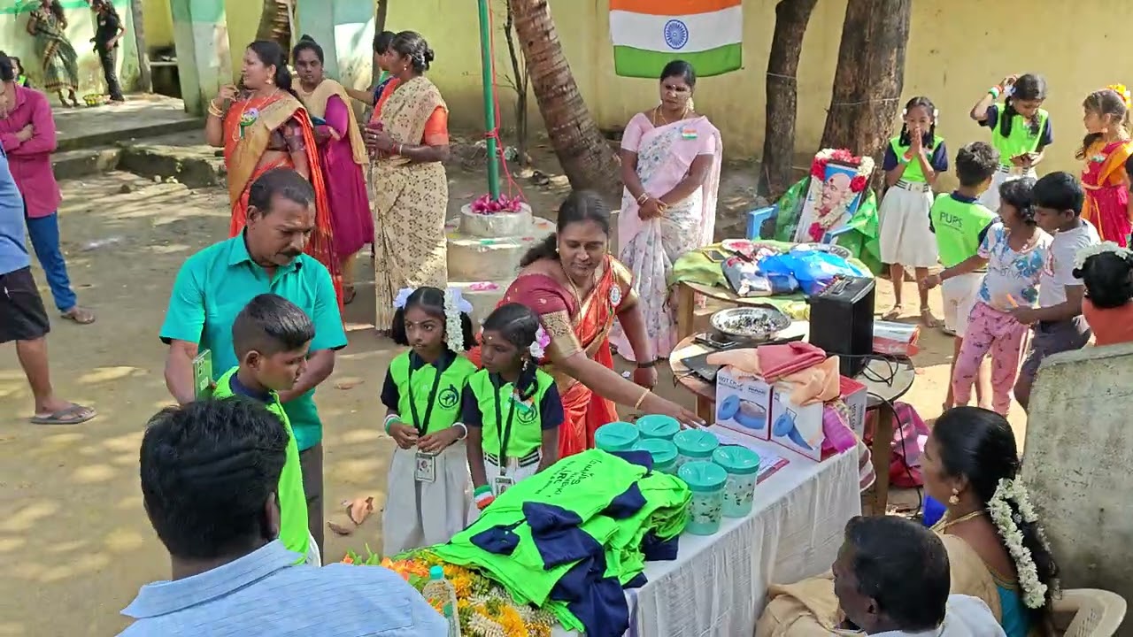 Honoring Chief Guests 2 -  Gratitude - Donations - PUPS Old Nandhiambakkam Govt. Schl -  26 Jan 2026