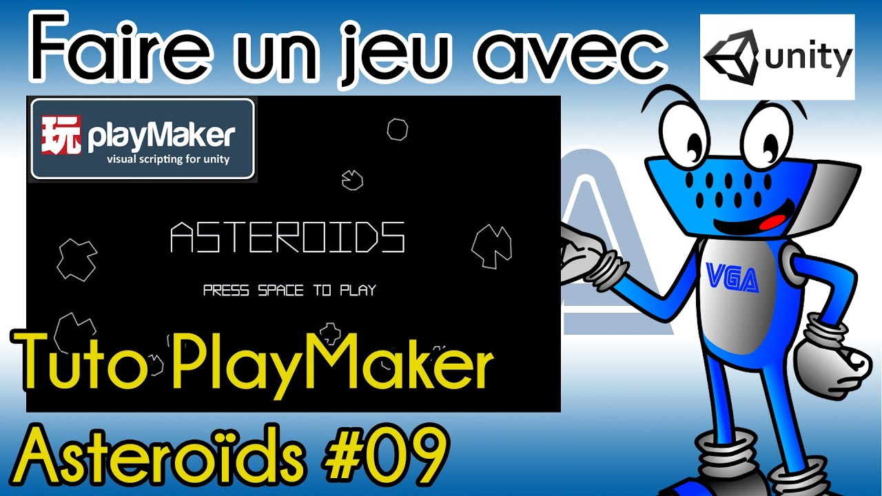 [Tutorial Unity] Asteroids (with playmaker) #09 : L'ecran de High score