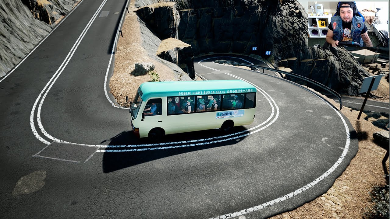 Ruta Extrema y Complicada Con El Bus Toyota Coaster Tourist Bus Simulator