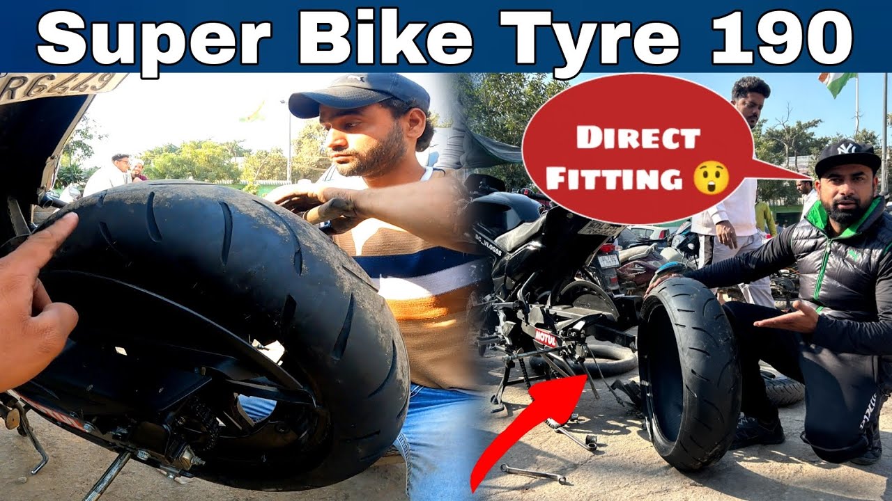 First in india 😈 Finally install 190 🥵 Super bike Tyre in Hero Xtreme 125r🚀 | 190 Fat tyre install🔥