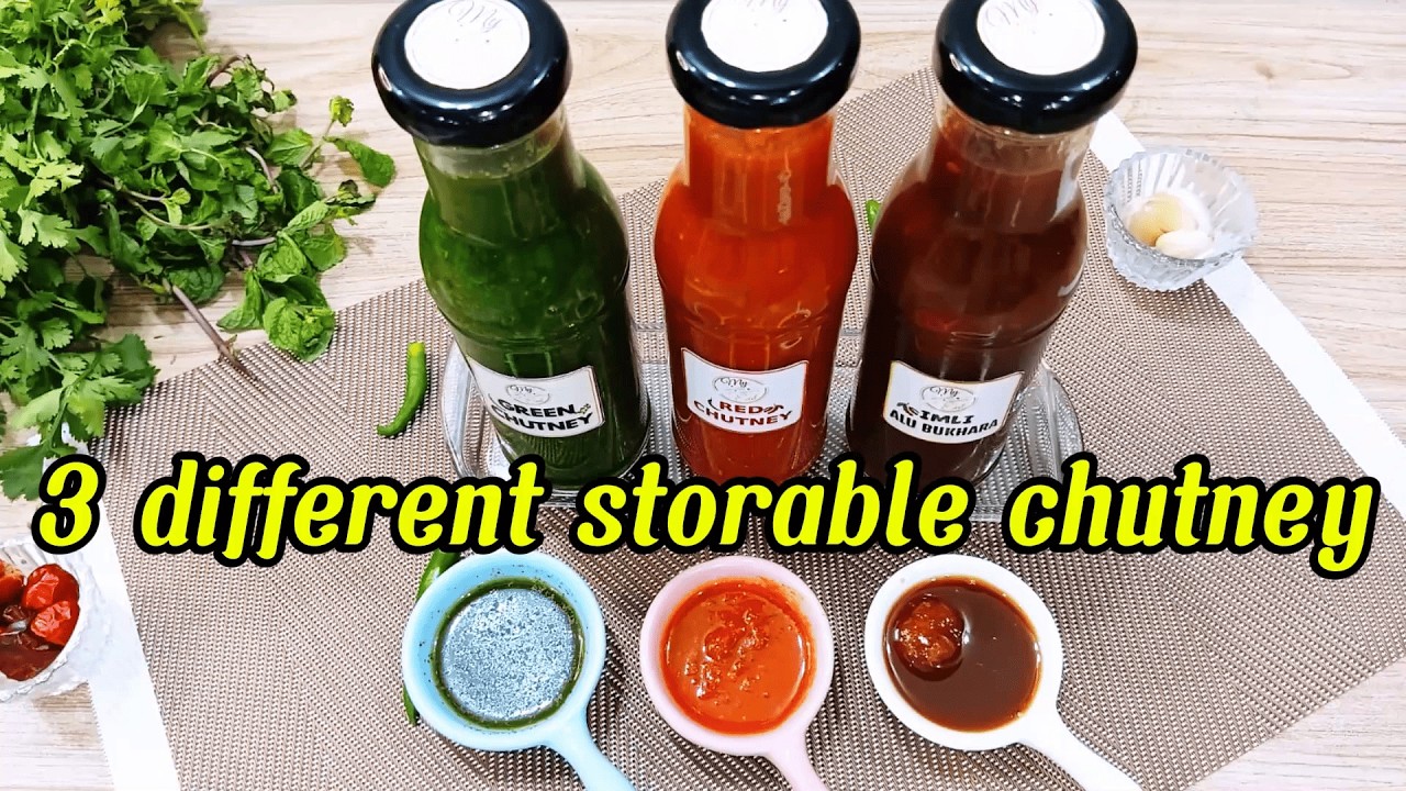 Iftar Special Chutneys | Green, Red & Imli Aloo Bukhara | My Eat | #recipe #myeat #cooking