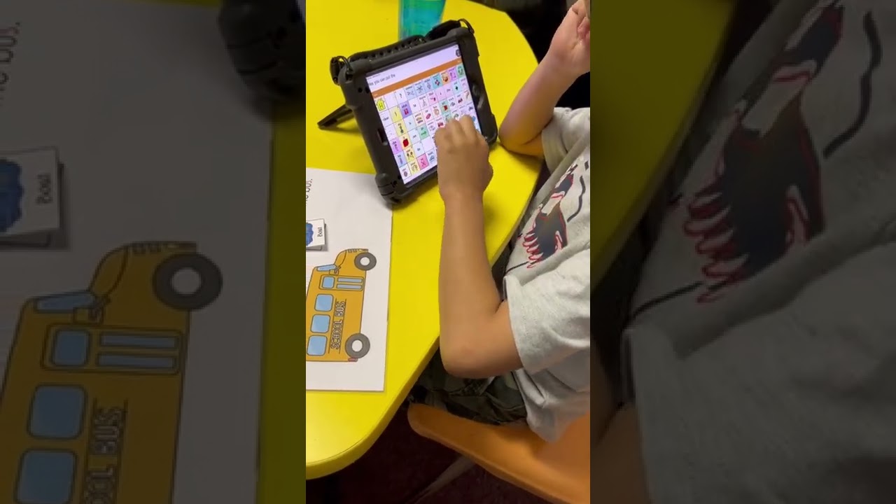Building and reading sentences using TouchChat