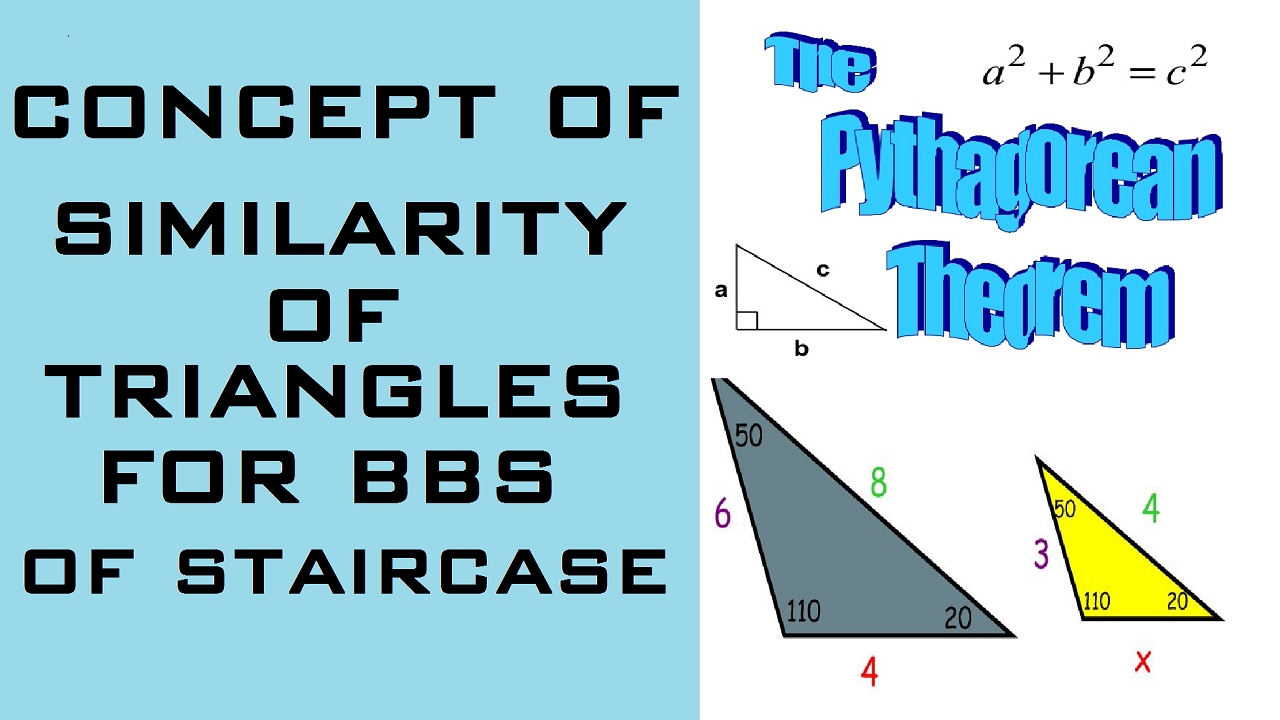 Concept Of Similarity Of Triangles For BBS Of Stair | Learning Technology