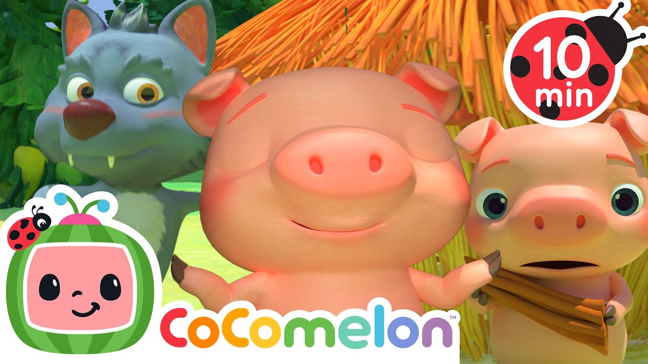 Three Little Pigs vs. The Big Bad Wolf 🐷🐺 | CoComelon Nursery Rhymes & Kids Songs