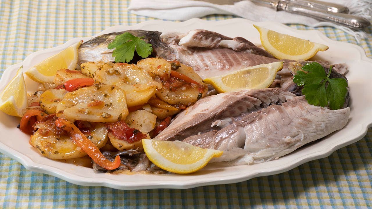 MUY FÁCIL. Doradas al horno con verduras