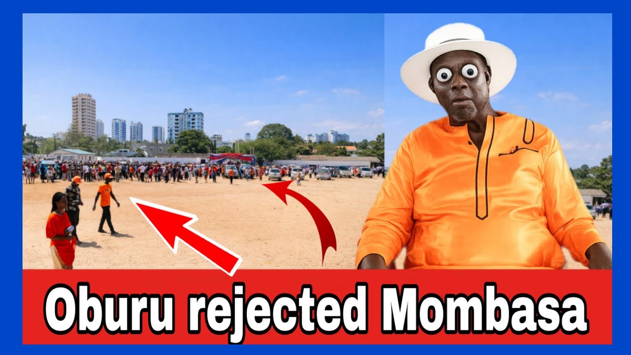 Oburu surrenders after crowds walk out of his mombasa rally,heckling him with chants of Sifuna tosha