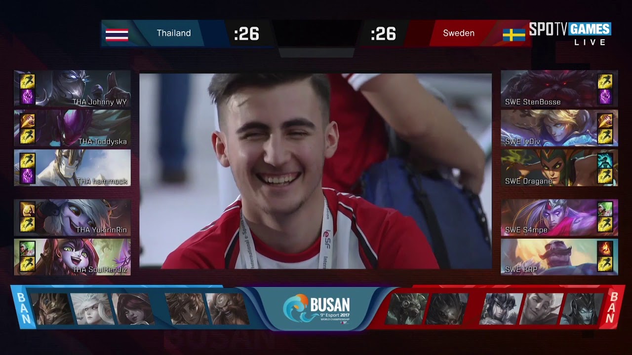 [LoL] Thailand vs Sweden [2017.11.09] 9th IeSF World Championship