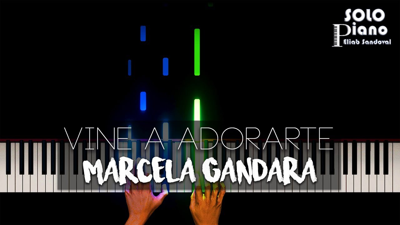 Vine a Adorarte - Marcela Gandara | Easy Piano Tutorial + Partitura