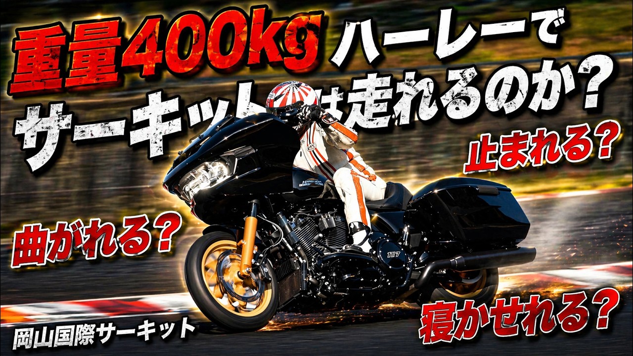 【Вызов】Может ли Harley весом 400 кг ехать по гоночной трассе?