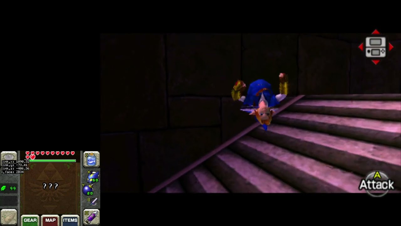 OoT3D Trials Skip Megaflip w/ bombchu