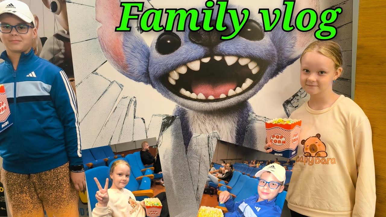 V kině na STITCHI⭐ To bylo taaaak hezký ♥️ nákup v Sinsay#familyvlog