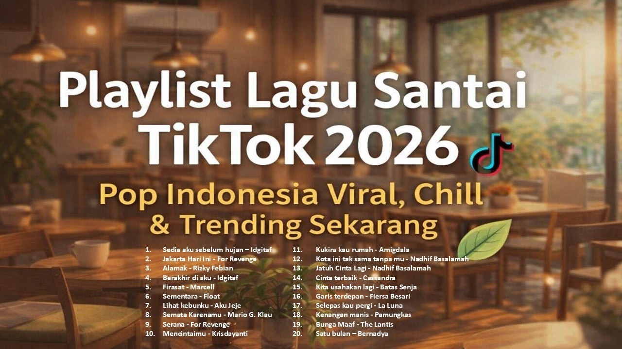 Playlist Lagu Santai TikTok 2026  - Pop Indonesia Viral, Chill & Trending Sekarang