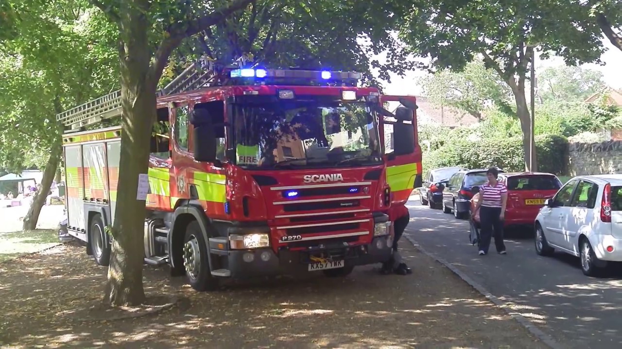 Bucks Fire Brigade gets a shout while at a Sports day at Bradwell Village