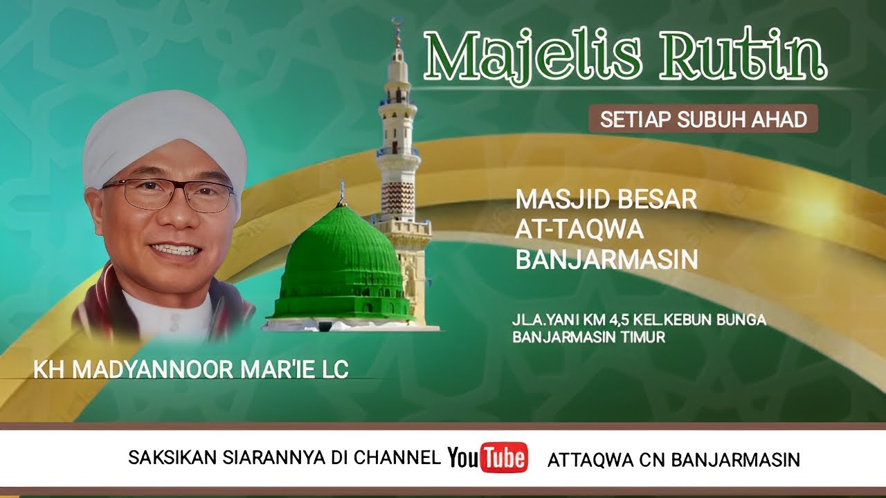 🔴Live📽 Pengajian Rutin Setiap Subuh Ahad bersama KH MADYANNOOR MARÍE LC | 2/8/2026