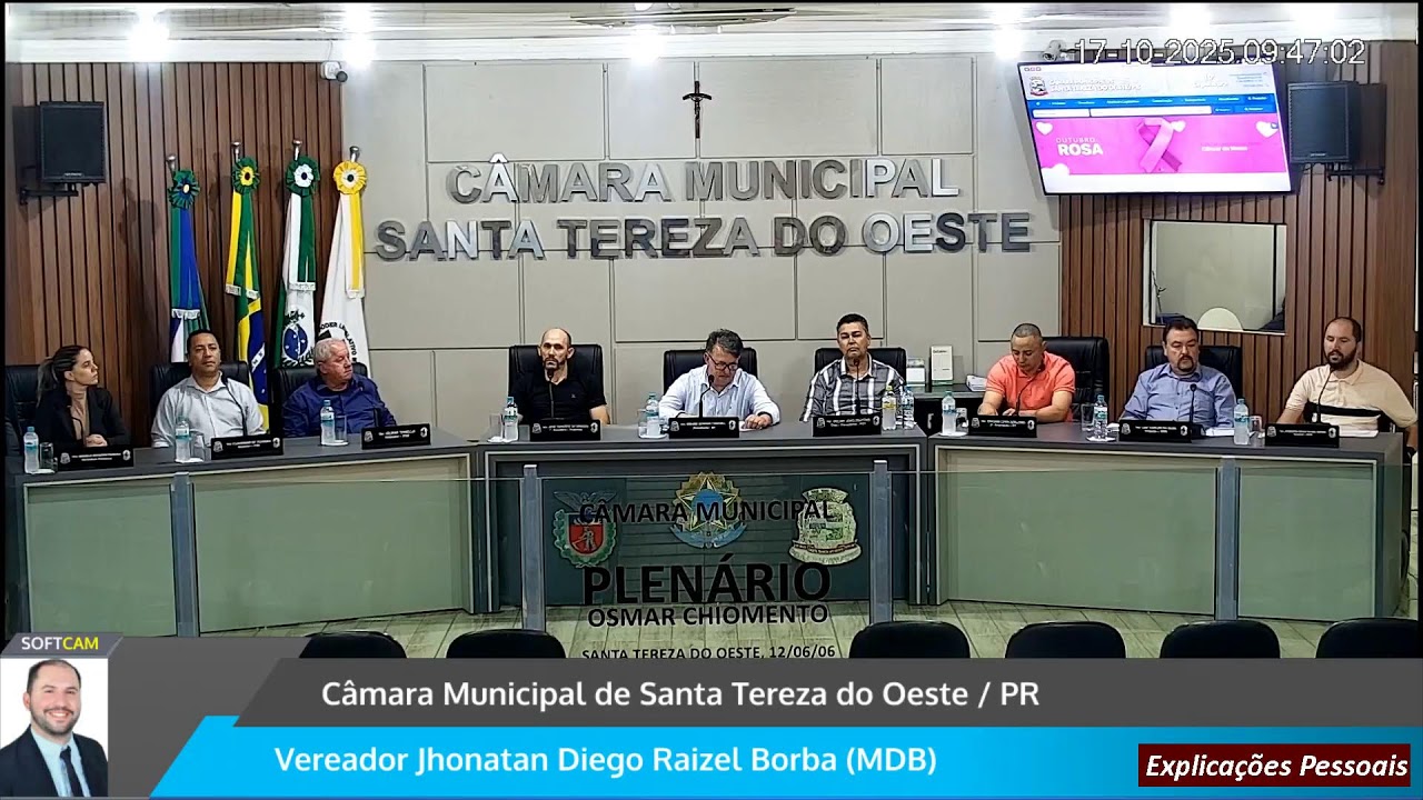 4ª SESSÃO ORDINÁRIA DO 8º PERÍODO DA 10ª LEGISLATURA 2025/2028
