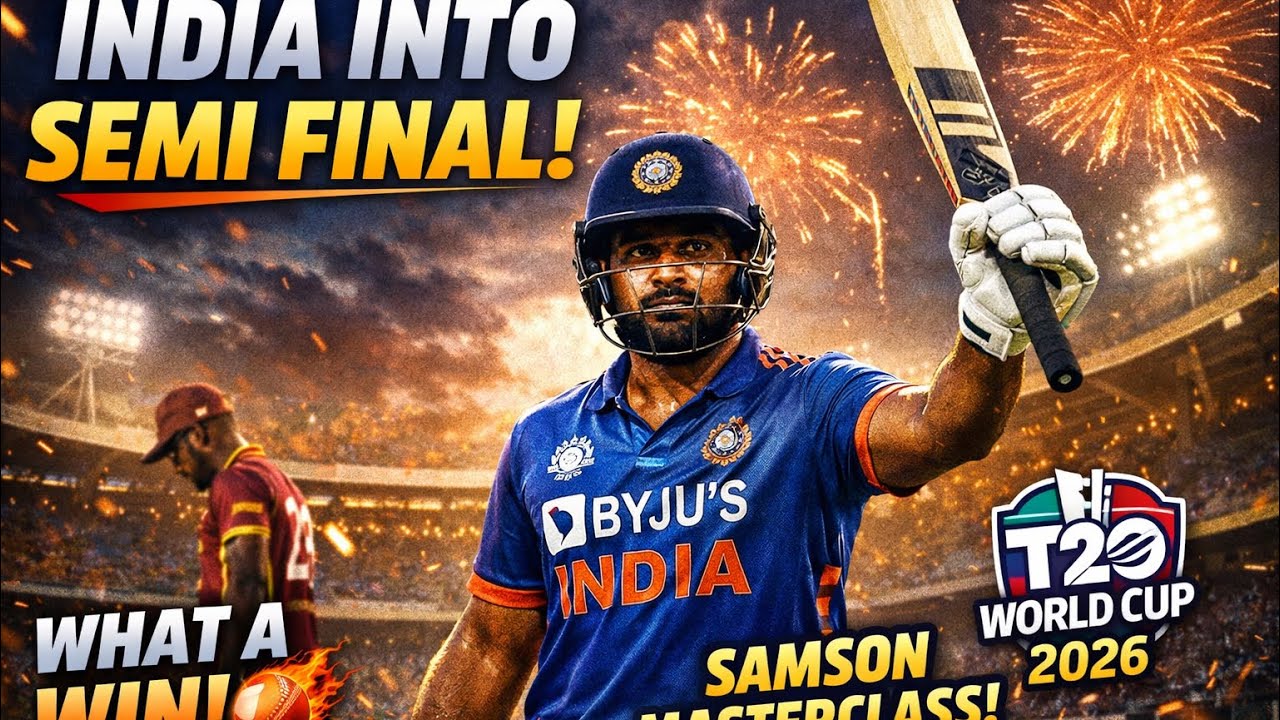  Sanju Samson – The Lone Warrior! 🏏India vs WI T20 World Cup 2026 | India Into Semi Final #indvswi 